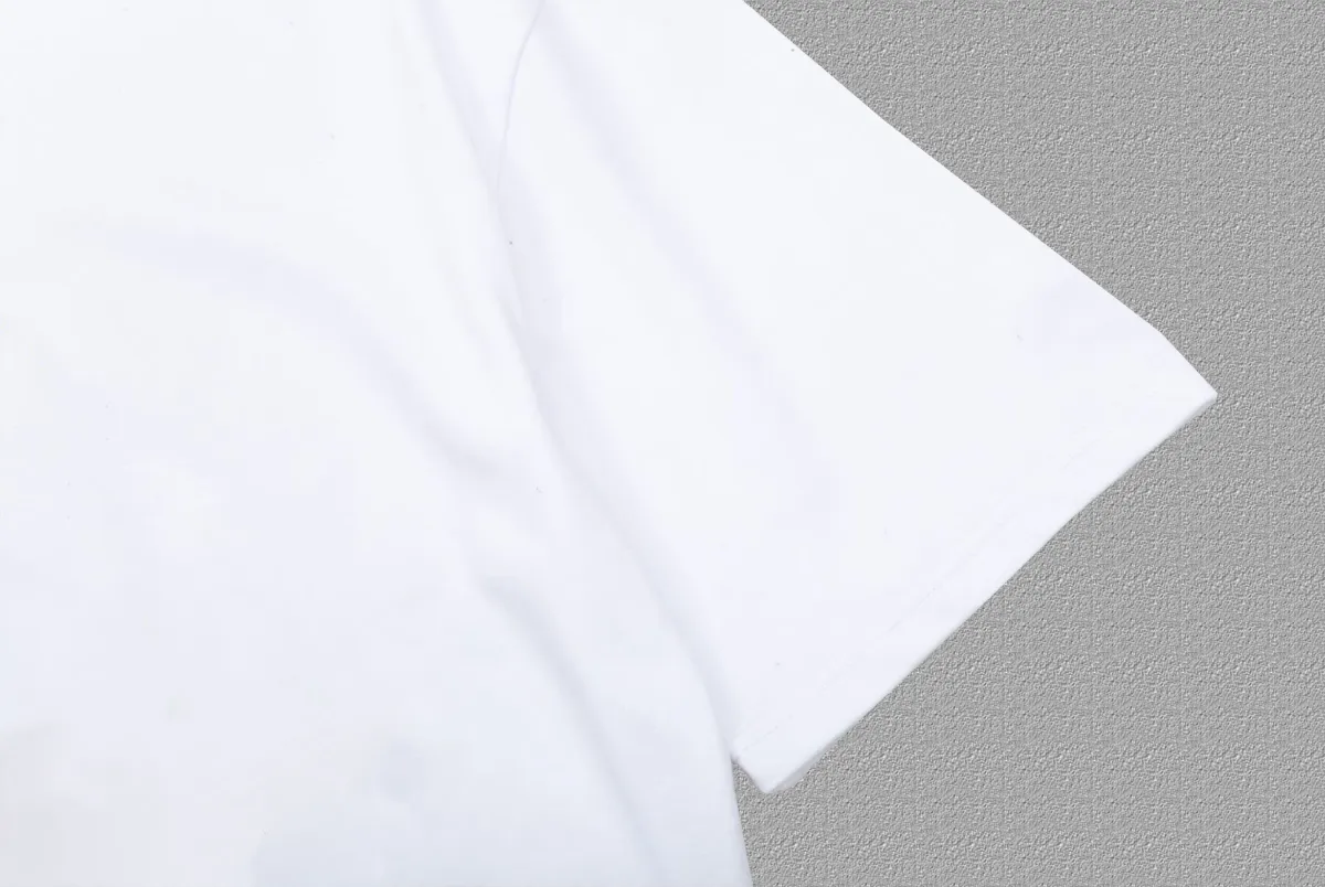P80✨🔥 BALENCIAGA Paris tape letter printed short-sleeved T-shirt. Custom-woven and dyed 280g combed cotton heavyweight fabric. Zero color difference in threads. Perfect details. Different from the current currency version. Welcome to compare. Same Style for men and women. Must-sell in the picture above. Color: White Black Size: 1 2 3 4